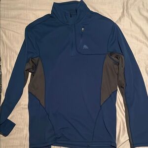 Men's Nike ACG Dri-Fit Blue and Gray Pullover Jacket